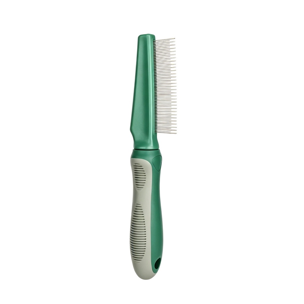 Pente fino antipulgas verde azeitona