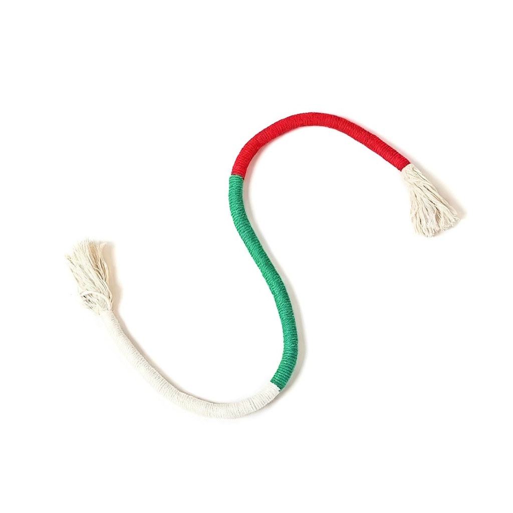 紅綠貓咪咬咬繩玩具