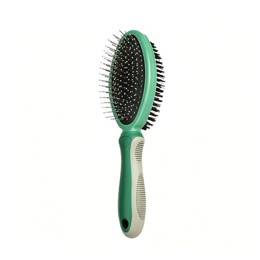 [LUNIRO-OLIVE-GREEN-DOUBLE-SIDED-GROOMING-COMB-58158696989056] 橄欖綠雙面寵物梳